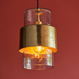 Amos Cattelan Pendant Hammered Brass –  from Amos Lighting + Home