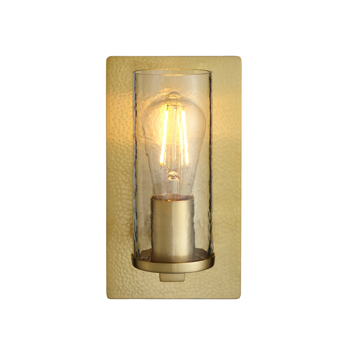 Amos Cattelan Wall Light Hammered Brass –  from Amos Lighting + Home