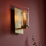 Amos Cattelan Wall Light Hammered Brass –  from Amos Lighting + Home