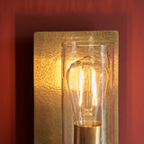 Amos Cattelan Wall Light Hammered Brass –  from Amos Lighting + Home