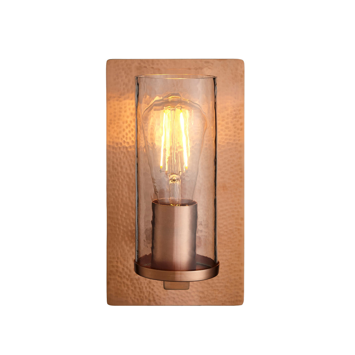 Amos Cattelan Wall Light Hammered Copper –  from Amos Lighting + Home