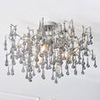 Amos Chatsworth Flush Chandelier Aged Silver –  from Amos Lighting + Home