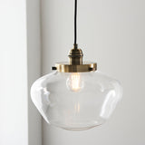 Amos Clarence Pendant Antique Brass & Clear –  from Amos Lighting + Home