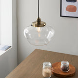 Amos Clarence Pendant Antique Brass & Clear –  from Amos Lighting + Home