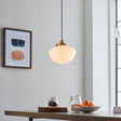 Amos Clarence Pendant Antique Brass & Opal –  from Amos Lighting + Home