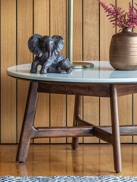 Amos Clovelly Marble Top Round Coffee Table –  from Amos Lighting + Home