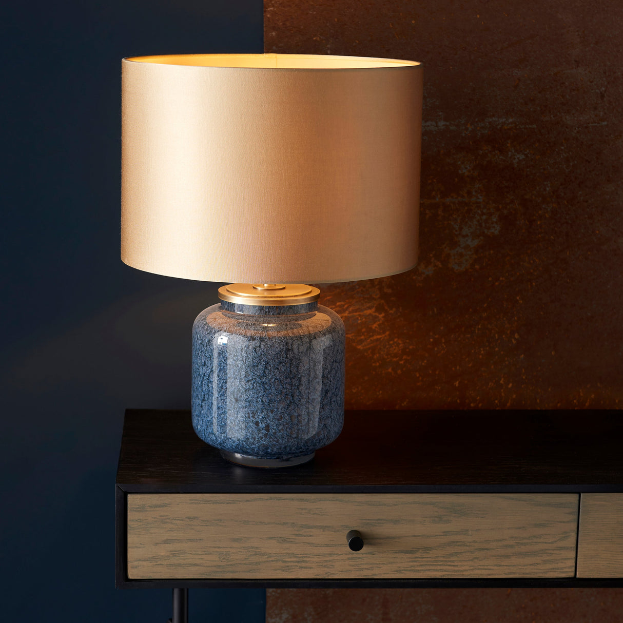 Amos Cobalt Table Lamp with Shade –  from Amos Lighting + Home