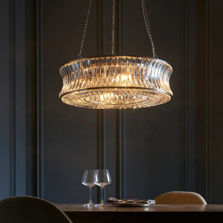 Amos Concave 6 Light Crystal Chandelier –  from Amos Lighting + Home