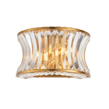 Amos Concave Crystal Wall Light Warm Brass –  from Amos Lighting + Home