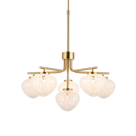 Amos Confetti Chandelier Pendant Satin Brass –  from Amos Lighting + Home