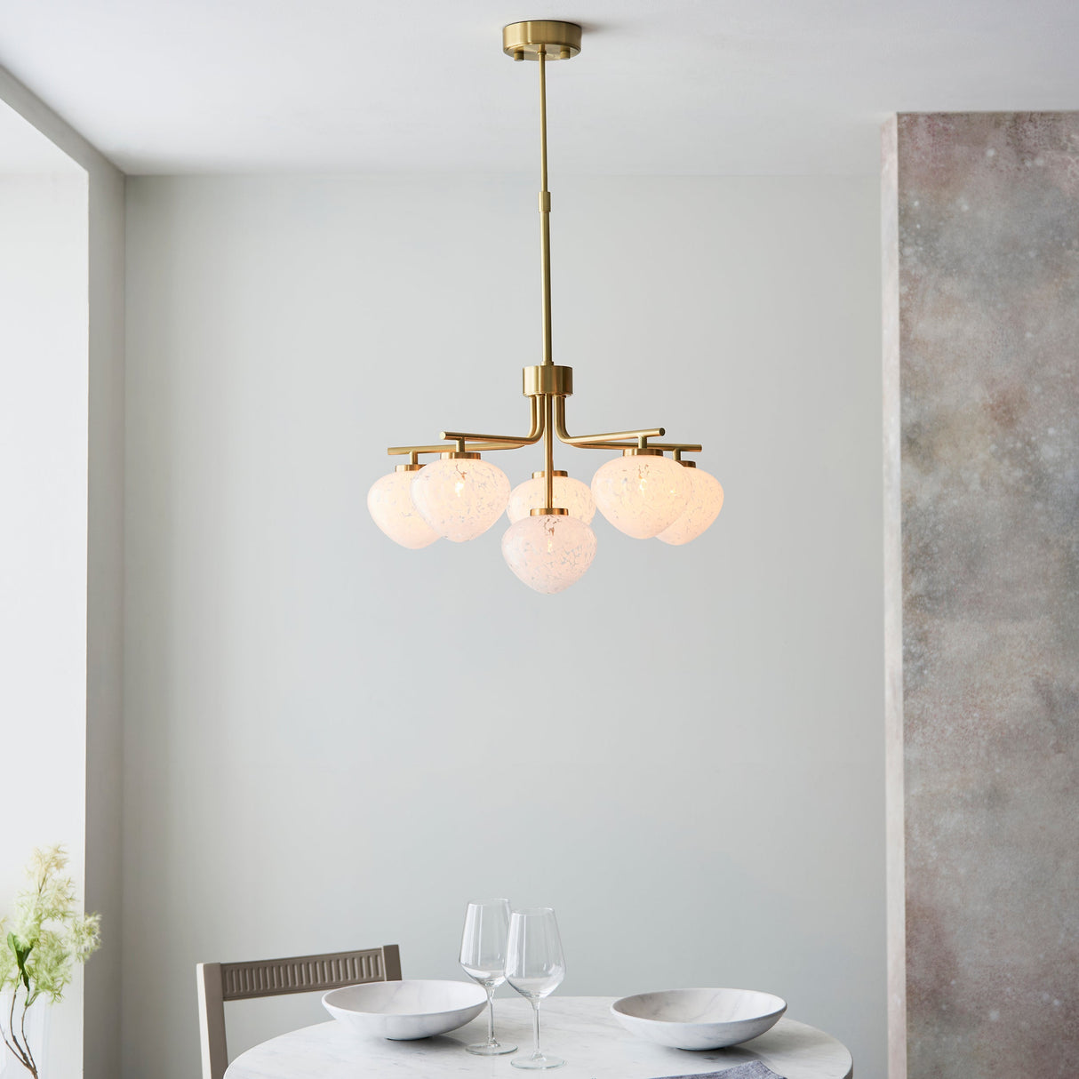 Amos Confetti Chandelier Pendant Satin Brass –  from Amos Lighting + Home