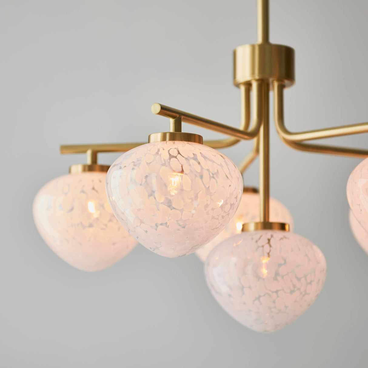 Amos Confetti Chandelier Pendant Satin Brass –  from Amos Lighting + Home