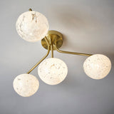 Amos Confetti Flush Ceiling Light Satin Brass –  from Amos Lighting + Home