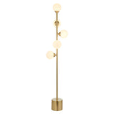 Amos Crib Floor Lamp Brushed Brass –  from Amos Lighting + Home