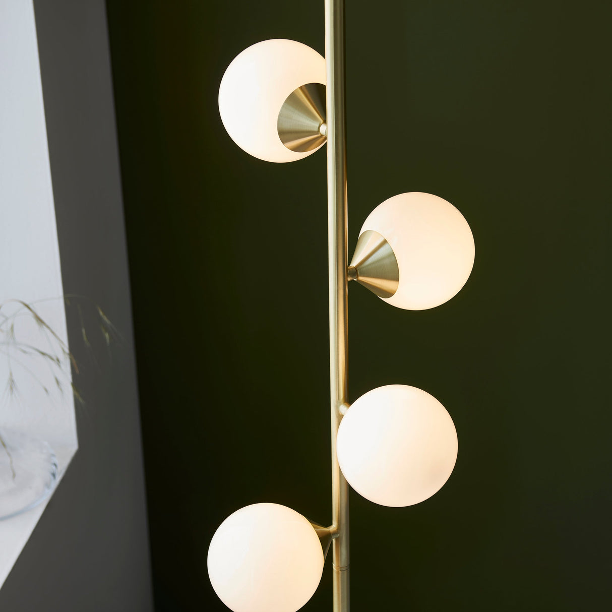 Amos Crib Floor Lamp Brushed Brass –  from Amos Lighting + Home