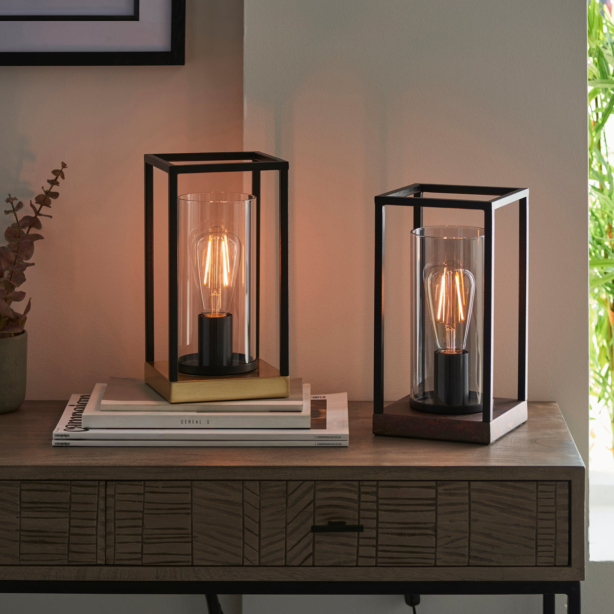 Amos Epoch Table Lamp Sand black and Bronze –  from Amos Lighting + Home