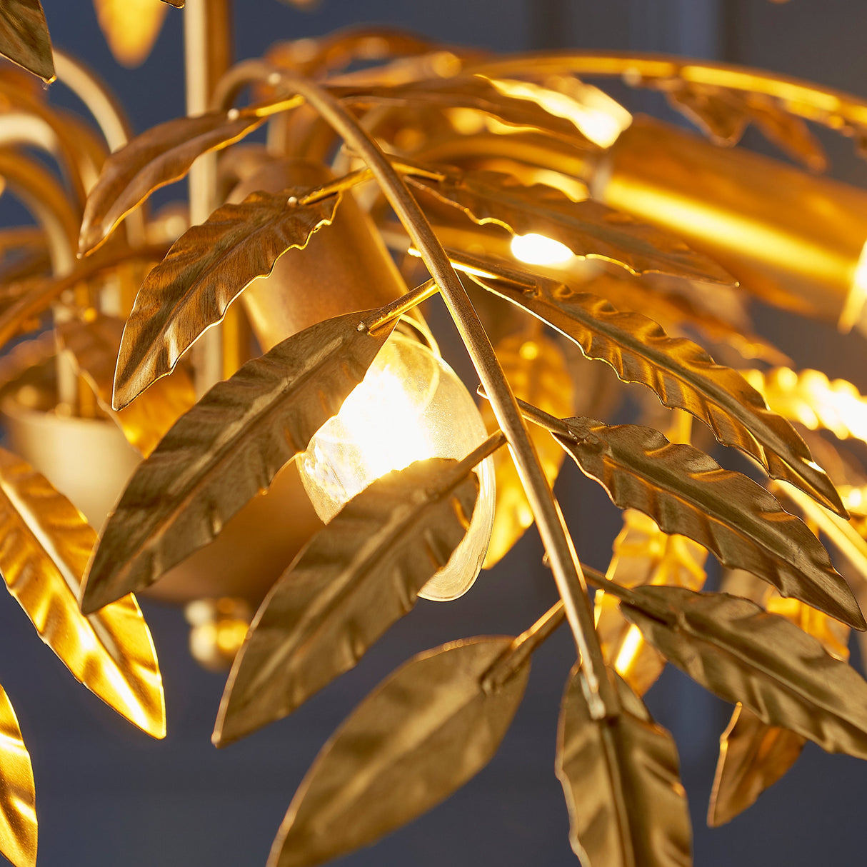 Amos Foli Chandelier Distressed Gold –  from Amos Lighting + Home