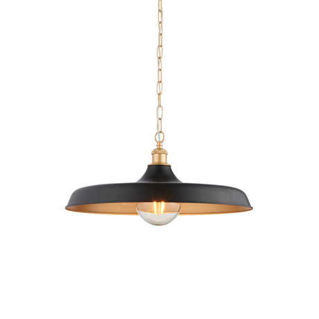 Amos Freyaj Pendant Matt Black & Satin Gold –  from Amos Lighting + Home