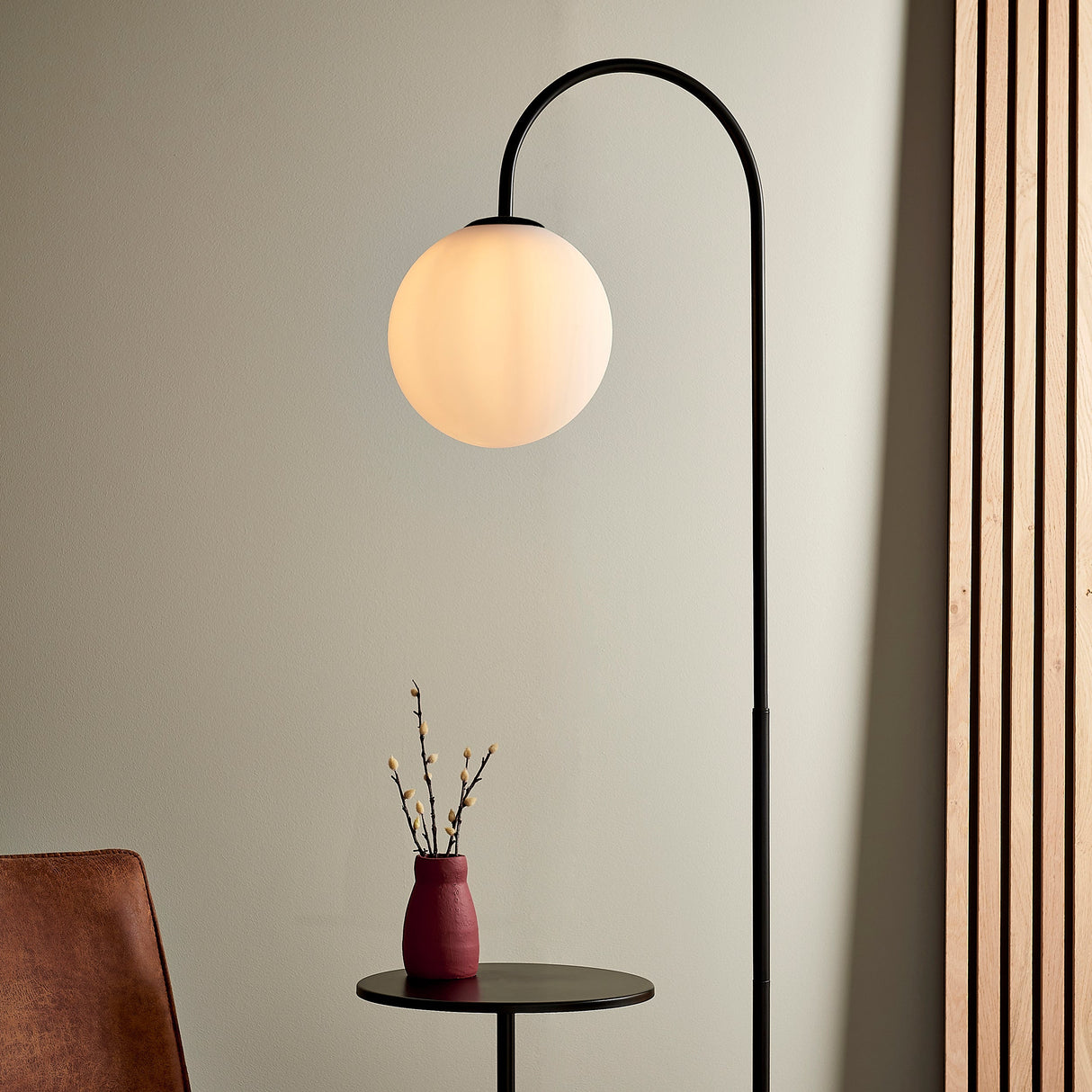 Amos Fusion Floor Lamp Satin Black –  from Amos Lighting + Home