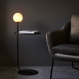 Amos Fusion Side Table and Lamp Matt Black –  from Amos Lighting + Home