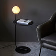 Amos Fusion Side Table and Lamp Matt Black –  from Amos Lighting + Home