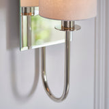 Amos Hades Wall Light Nickel with Shade –  from Amos Lighting + Home