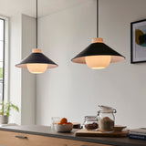 Amos Haida Conical Pendant Matt Black –  from Amos Lighting + Home