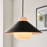 Amos Haida Conical Pendant Matt Black –  from Amos Lighting + Home