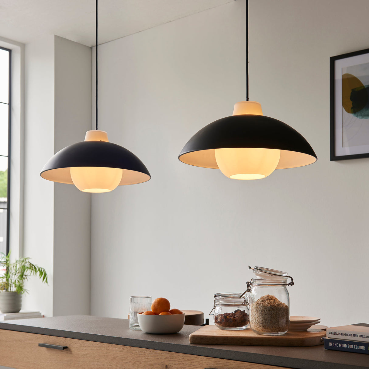 Amos Haida Dome Pendant Matt Black –  from Amos Lighting + Home