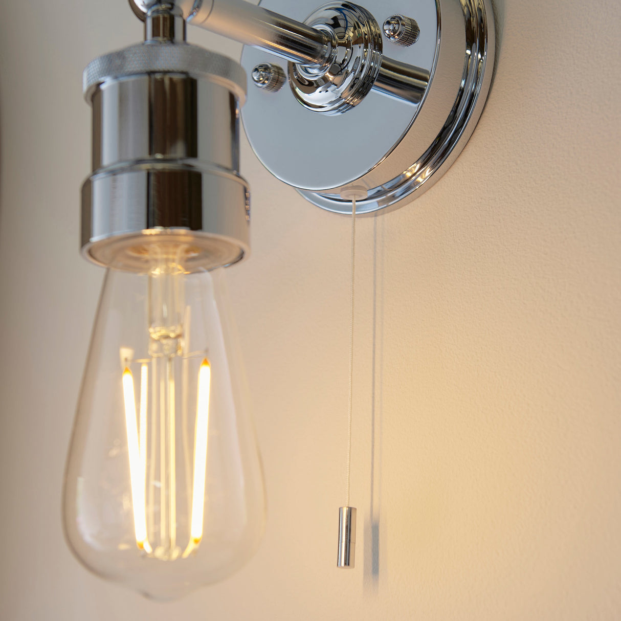 Amos Hartland Bathroom Wall Light Chrome –  from Amos Lighting + Home