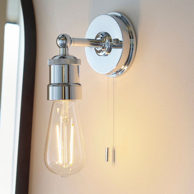 Amos Hartland Bathroom Wall Light Chrome –  from Amos Lighting + Home