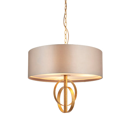 Amos Hatfield Small Pendant Antique Gold & Mink –  from Amos Lighting + Home