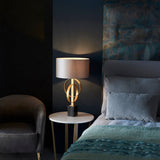 Amos Hatfield Table Lamp Antique Gold & Mink –  from Amos Lighting + Home