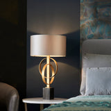 Amos Hatfield Table Lamp Antique Gold & Mink –  from Amos Lighting + Home