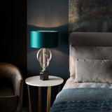 Amos Hatfield Table Lamp Antique Silver & Teal –  from Amos Lighting + Home