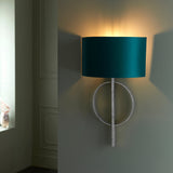 Amos Hatfield Wall Light Antique Silver & Teal –  from Amos Lighting + Home