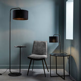 Amos Hybrid Floor Lamp with Table Satin Black –  from Amos Lighting + Home