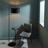 Amos Hybrid Floor Lamp with Table Satin Black –  from Amos Lighting + Home