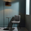 Amos Hybrid Floor Lamp with Table Satin Black –  from Amos Lighting + Home