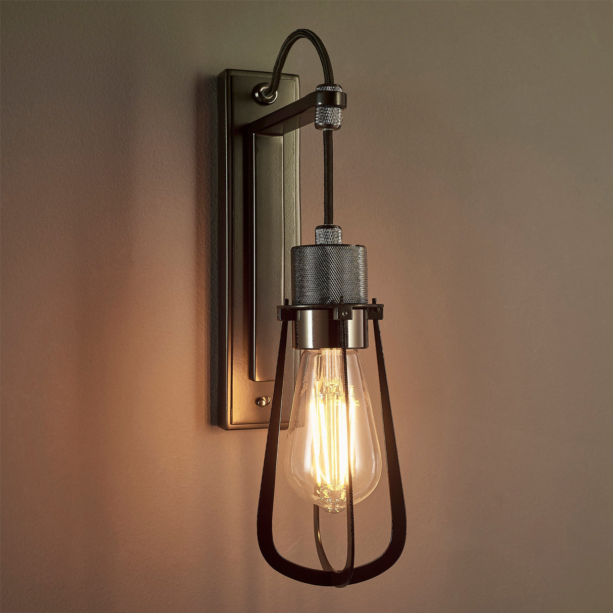 Amos Knurl Vintage Wall Light –  from Amos Lighting + Home