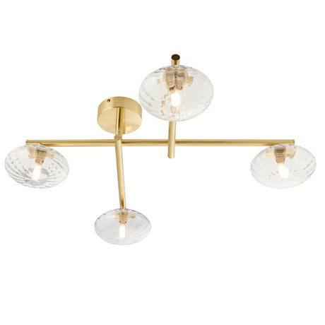 Amos Kuiper Bathroom Ceiling Light Satin Brass –  from Amos Lighting + Home