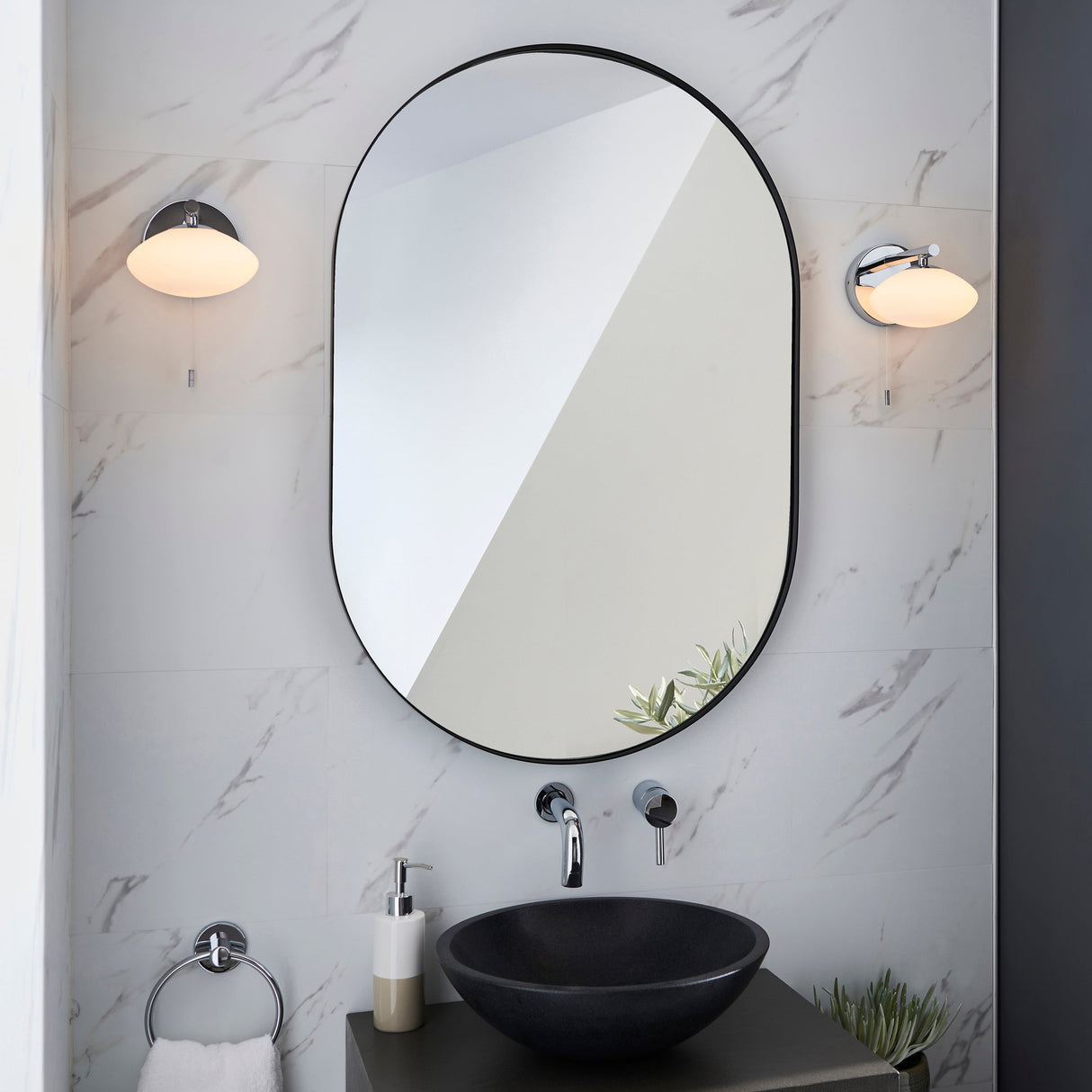 Amos Kuiper Bathroom Wall Light Chrome –  from Amos Lighting + Home