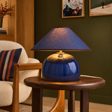 MADE.COM Navy Blue Nora Table Lamp