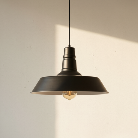 amos-lighting-Argyll-Industrial-Pendant-Light-Matt-Black-Soho-Lighting-Single