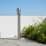 amos-lighting-Endon-Louvre-Outdoor-Bollard-100cm-Stainless-Steel-Closeup-Garden-Path-Daylight