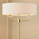 amos-lighting-Endon-Nixon-Floor-Lamp-Brass-Crystal-Drops-White-Drum-Shade-Closeup