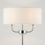 amos-lighting-Endon-Nixon-Table-Lamp-Bright-Nickel-Crystal-Accents-White-Drum-Shade-Closeup