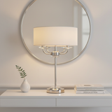 amos-lighting-Endon-Nixon-Table-Lamp-Bright-Nickel-White-Console-Round-Mirror-Contemporary-Hallway