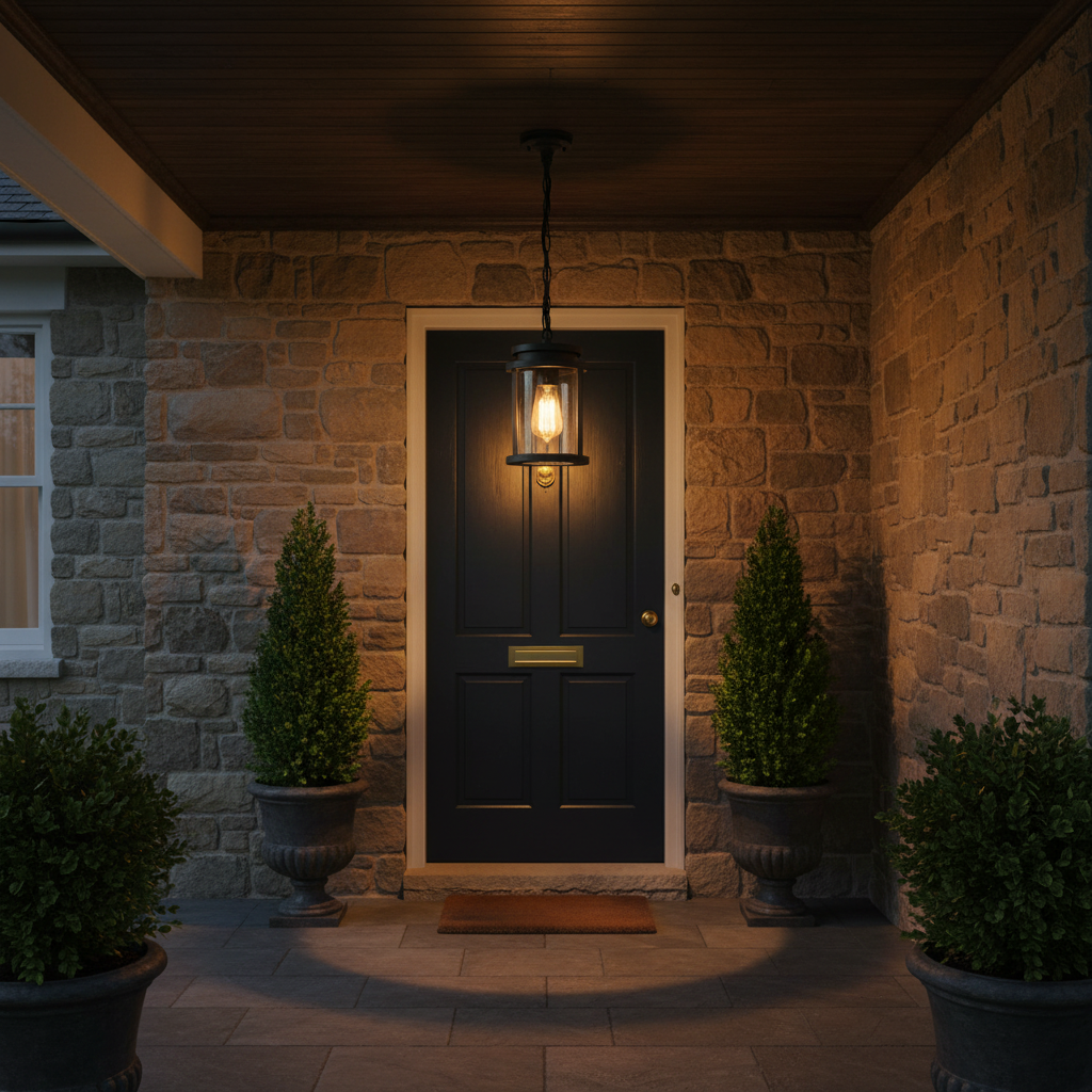 amos-lighting-Franklite-Alfresco-Outdoor-Lantern-Charcoal-IP44-Porch