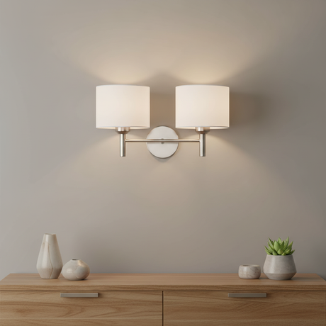 amos-lighting-Franklite-Barolo-Double-Wall-Light-Satin-Nickel-Living-Room